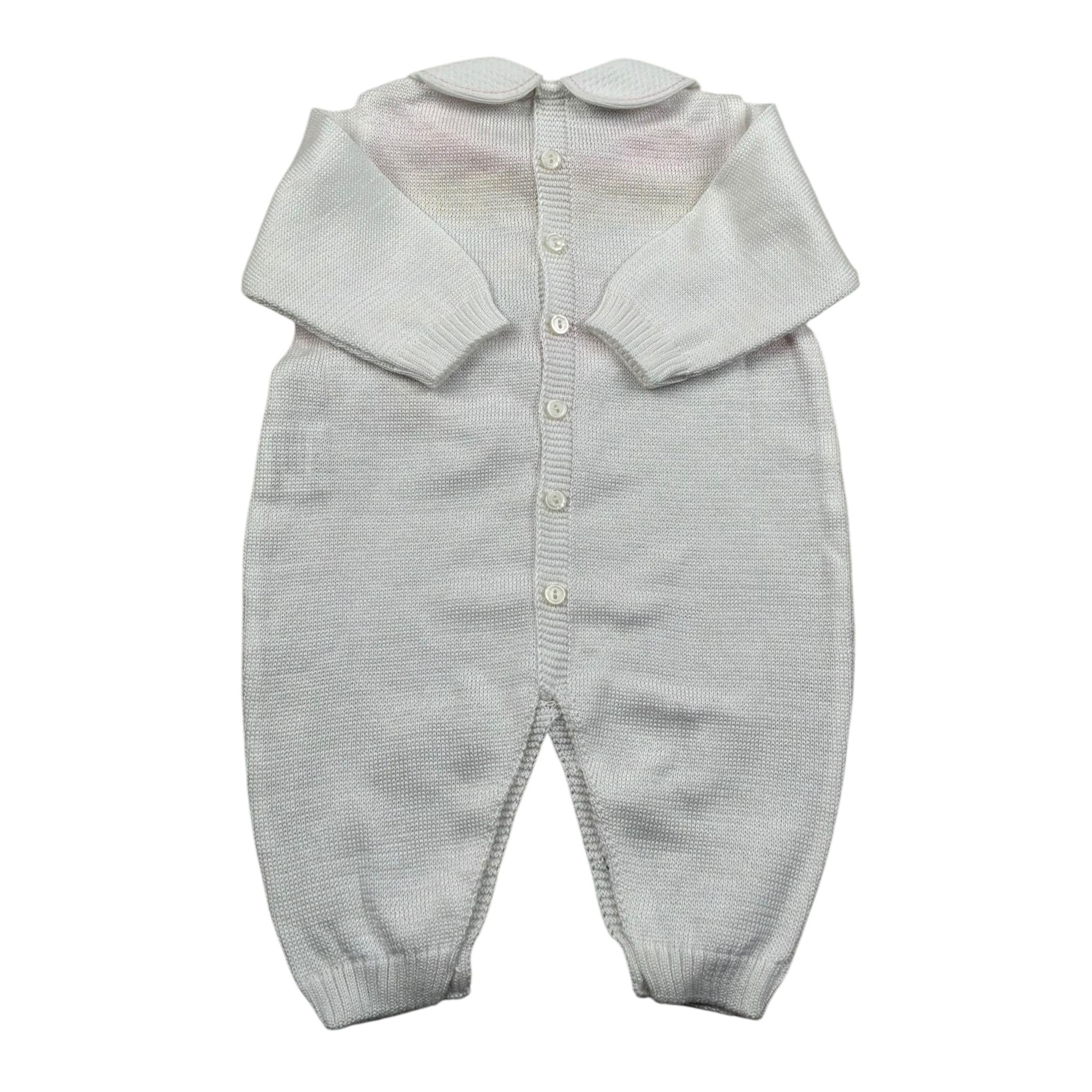 Marlu' Tutina Manica Lunga Tinta Unita con Babbucce per Neonata EL5510 BIANCO MARLU' 