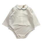 LA STUPENDERIA camicia modello body tinta unita con stelle Bianco per Neonato TBBD51 BIANCO LA STUPENDERIA 