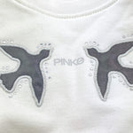 PINKO felpa girocollo tinta unita con stampa Bianco per Bambina F4PIBGSW208 BIANCO PINKO 