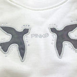 PINKO felpa girocollo tinta unita con stampa Bianco per Bambina F4PIBGSW208 BIANCO PINKO 
