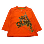 GUESS shirt girocollo tinta unita con stampa in contrasto Arancione per Neonato I3BI07I3Z14 ARANCIONE GUESS 
