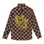 Sprayground Camicia Manica Lunga Stampa Fantasia per Bambino SPY1229 MARRONE SPRAYGROUND 