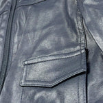 Baby A. Giubbino Tinta Unita In Ecopelle con Zip per Neonato C1972 BLU BABY A. 