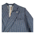 Manuel Ritz Giacca Tinta Unita con Logo Doppiopetto per Bambino MR2877 BLU MANUEL RITZ 