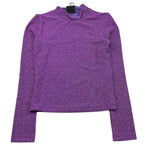 MARC ELLIS shirt girocollo tinta unita glitterata Viola per Bambina JMJTS00201 VIOLA MARC ELLIS 