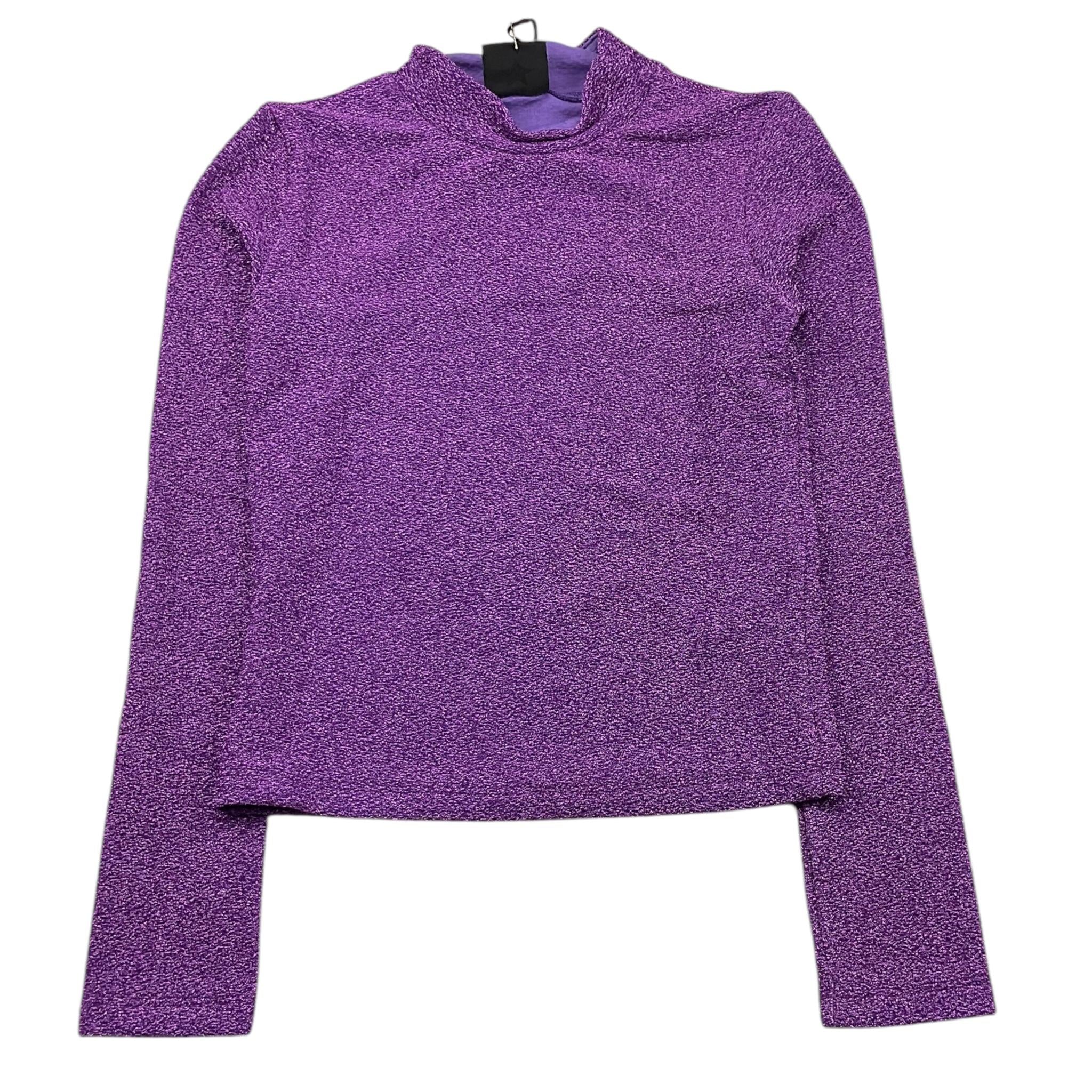 MARC ELLIS shirt girocollo tinta unita glitterata Viola per Bambina JMJTS00201 VIOLA MARC ELLIS 
