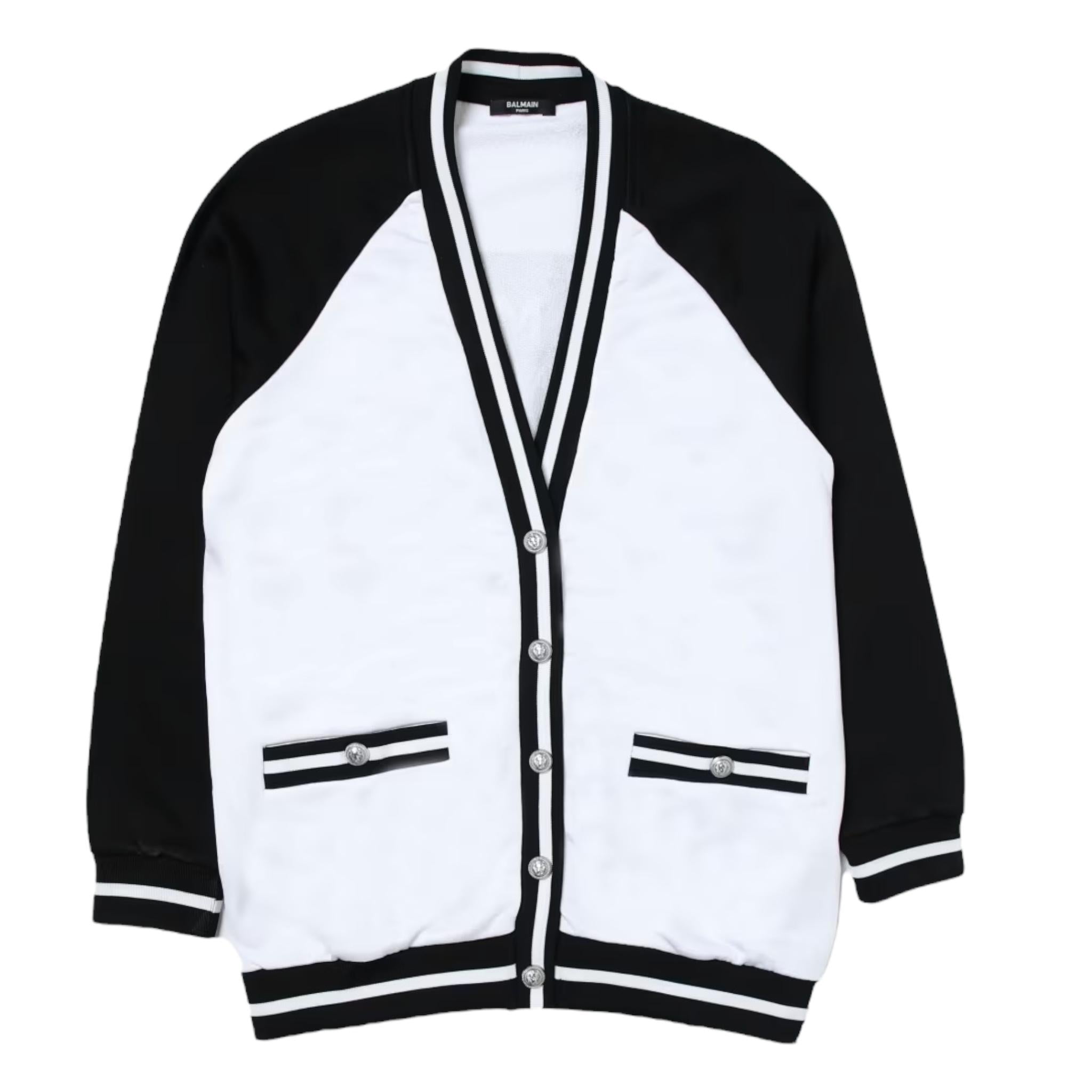 BALMAIN BU4A40BIANCO/NERO
