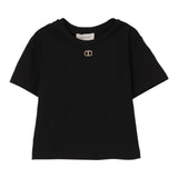 Twinset T-Shirt Girocollo Tinta Unita per Bambina 251GJ2481X NERO TWINSET 
