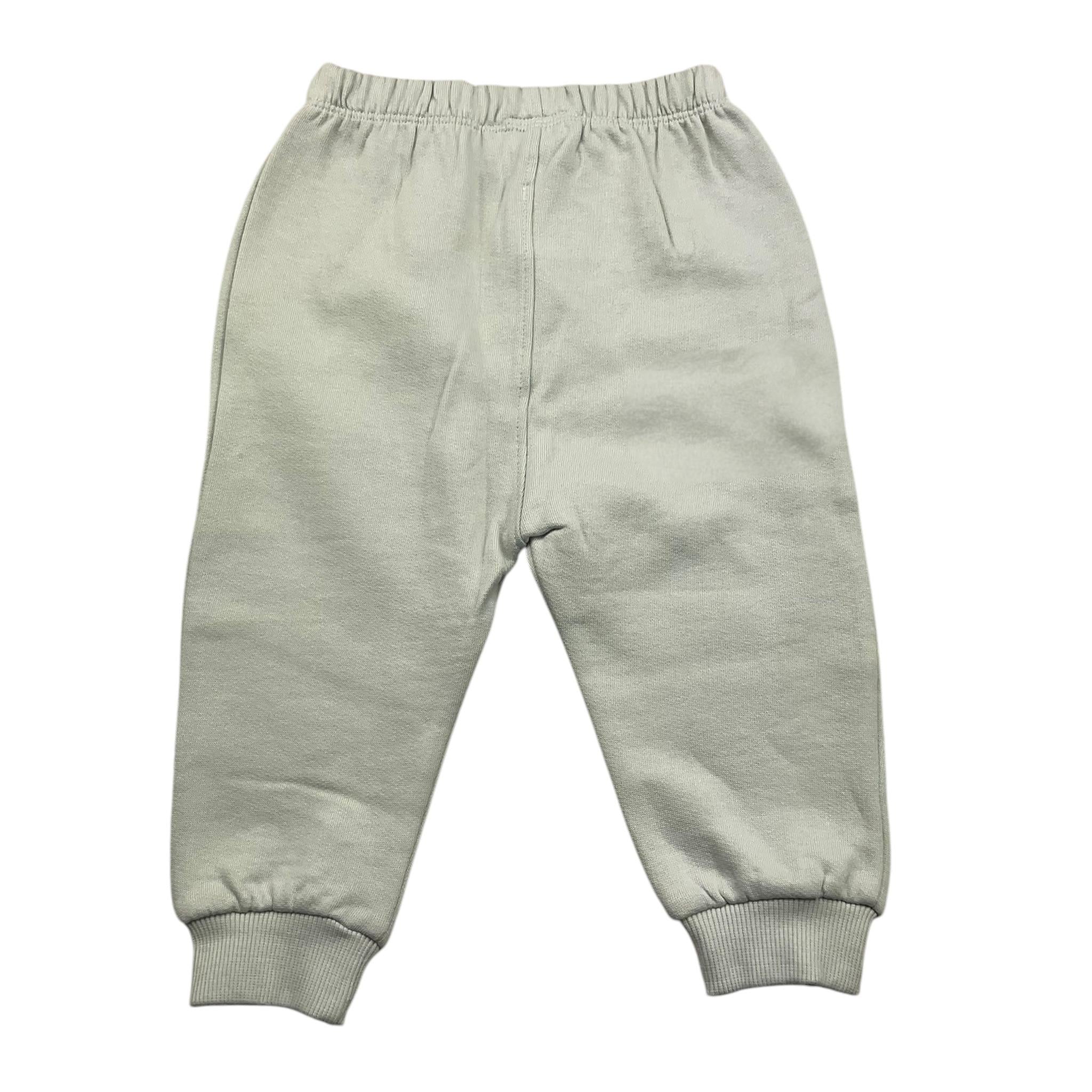 YATSI BABY completo 3pz felpa-shirt-pantalone tinta unita con elastico in vita Verde per Neonato 24433550 VERDE YATSI BABY 
