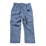 Manuel & Frank Pantalone Tinta Unita con Elastico In Vita per Neonato MF1497BSN AZZURRO MANUEL & FRANK 