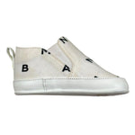 Balmain Sneakers Tinta Unita con Stampa per Neonato BU0576 PANNA BALMAIN 