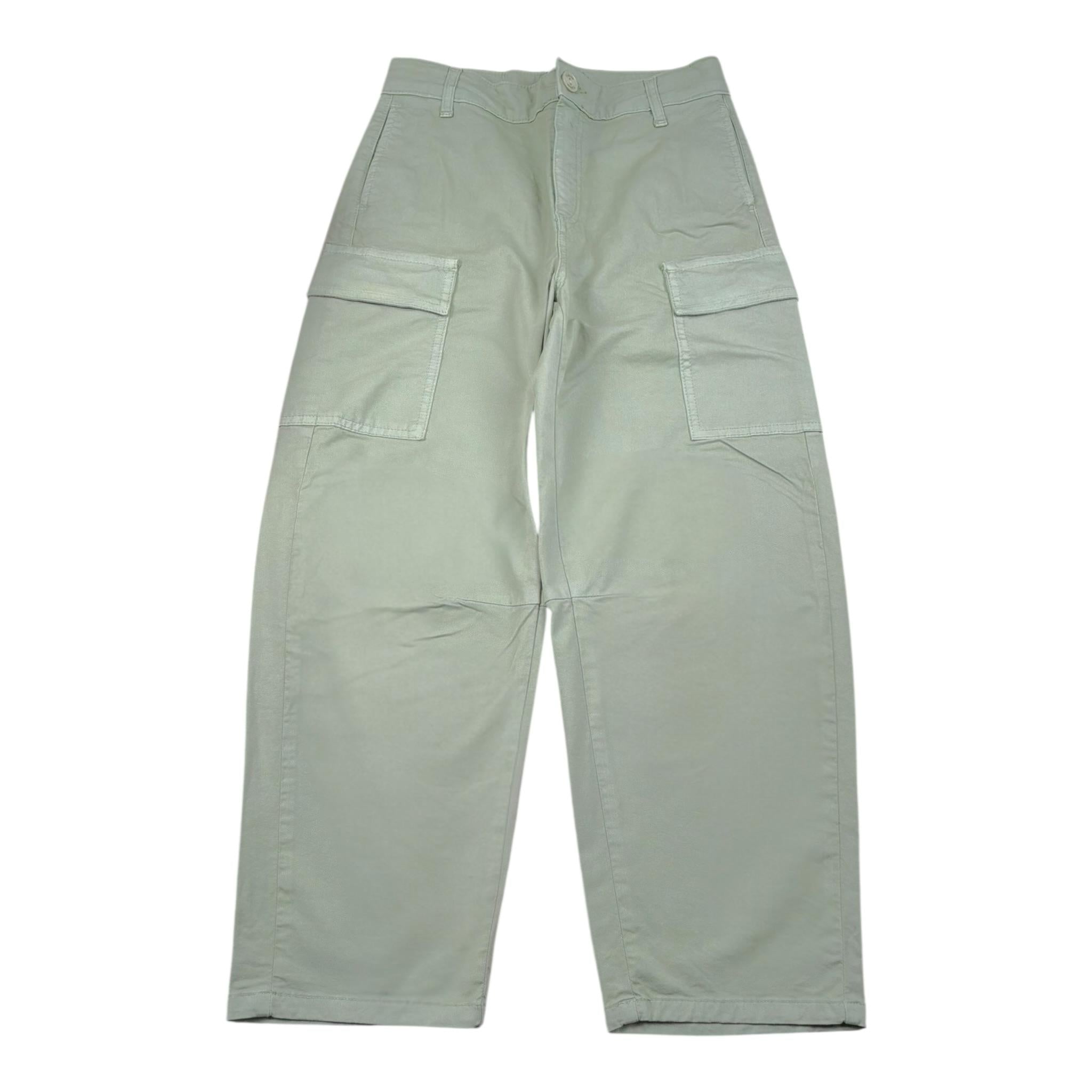 Please Pantalone Tinta Unita con Tasconi per Bambina PH29132G72 VERDE PLEASE 