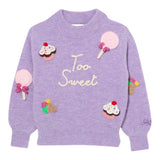 SAINT BARTH maglia gircollo tinta unita con ricami Lilla per Neonata DANYA LILLA SAINT BARTH 