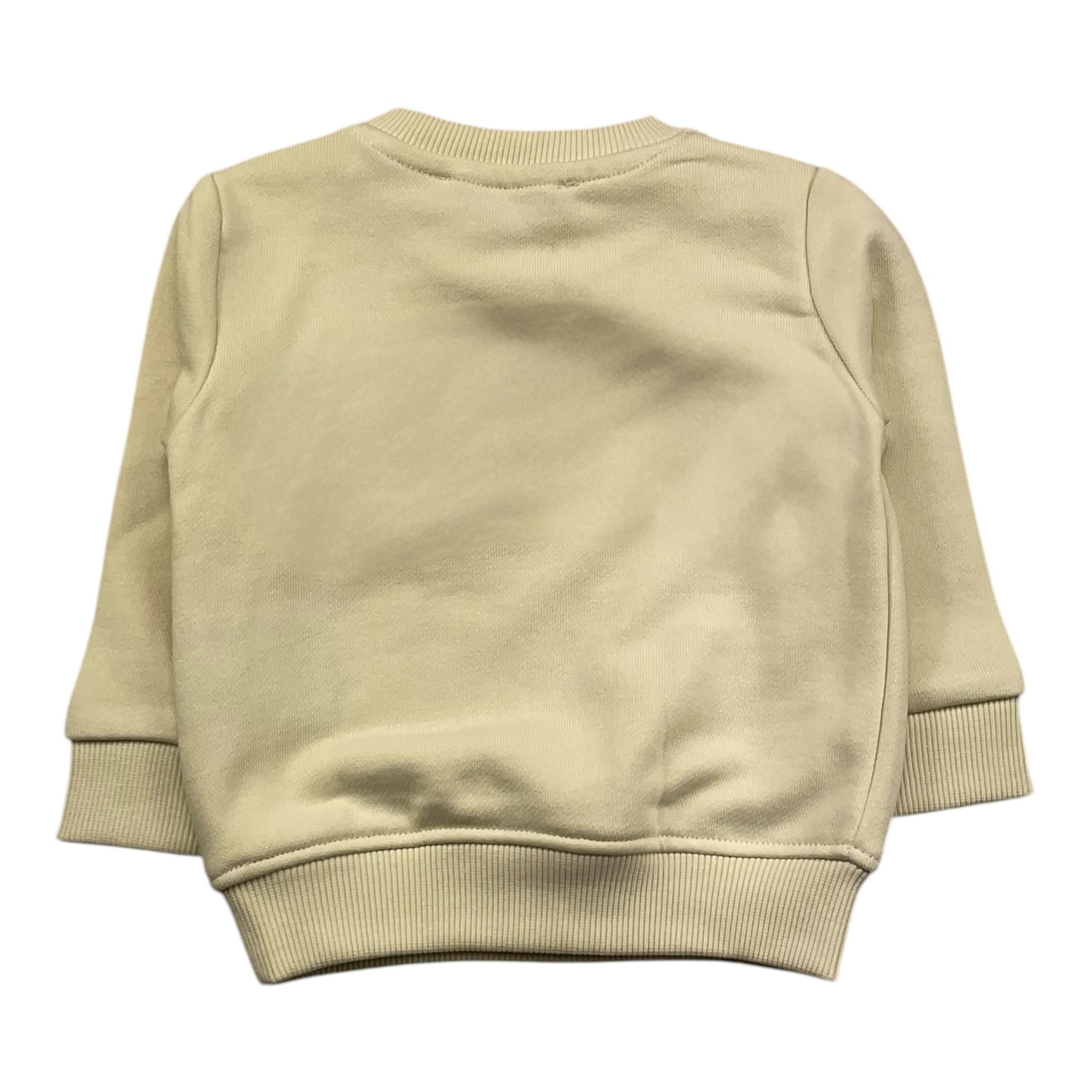 TRUSSARDI felpa chiusa girocollo tinta unita Panna per Neonato TIA25156 PANNA TRUSSARDI 