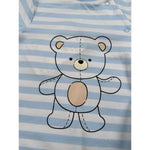 Mayoral Tutina Manica Lunga Fantasia A Righe Azzurro per Neonato 1709UX AZZURRO MAYORAL 