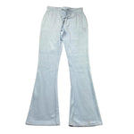 Juicy Couture Pantalone In Velluto Tinta Unita per Bambina JB6744 AZZURRO JUICY COUTURE 