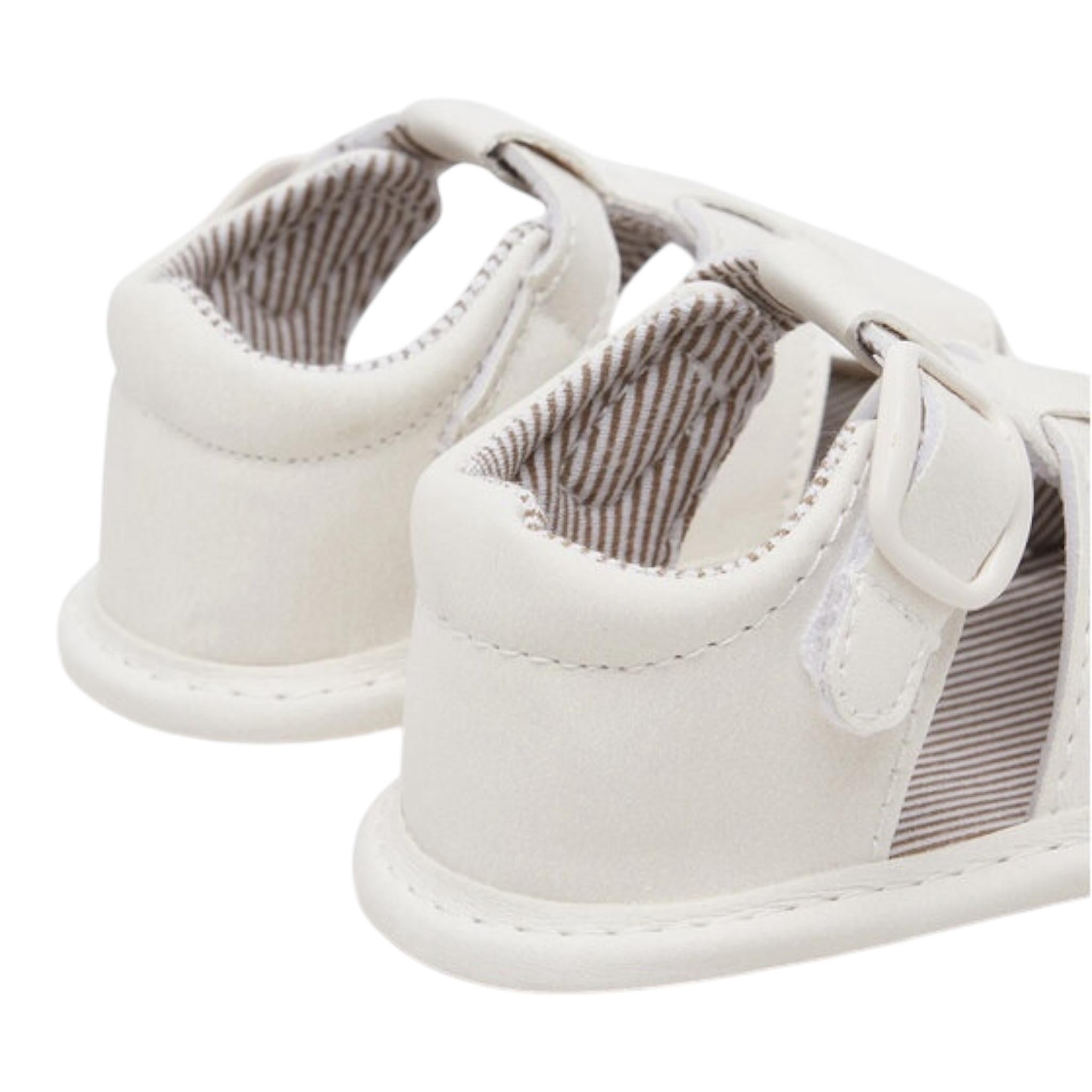 Mayoral Sandali tinta unita con Fibia Panna per Neonato 9897 PANNA MAYORAL 