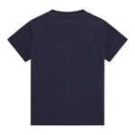 Guess T-Shirt Gircollo Tinta Unita con Stampa per Neonato I5RI03I3Z14 BLU GUESS 