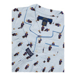 Ralph Lauren Completo 2 Pezzi Pigiama T-Shirt-Bermuda  per Bambino 9P0115 AZZURRO RALPH LAUREN 