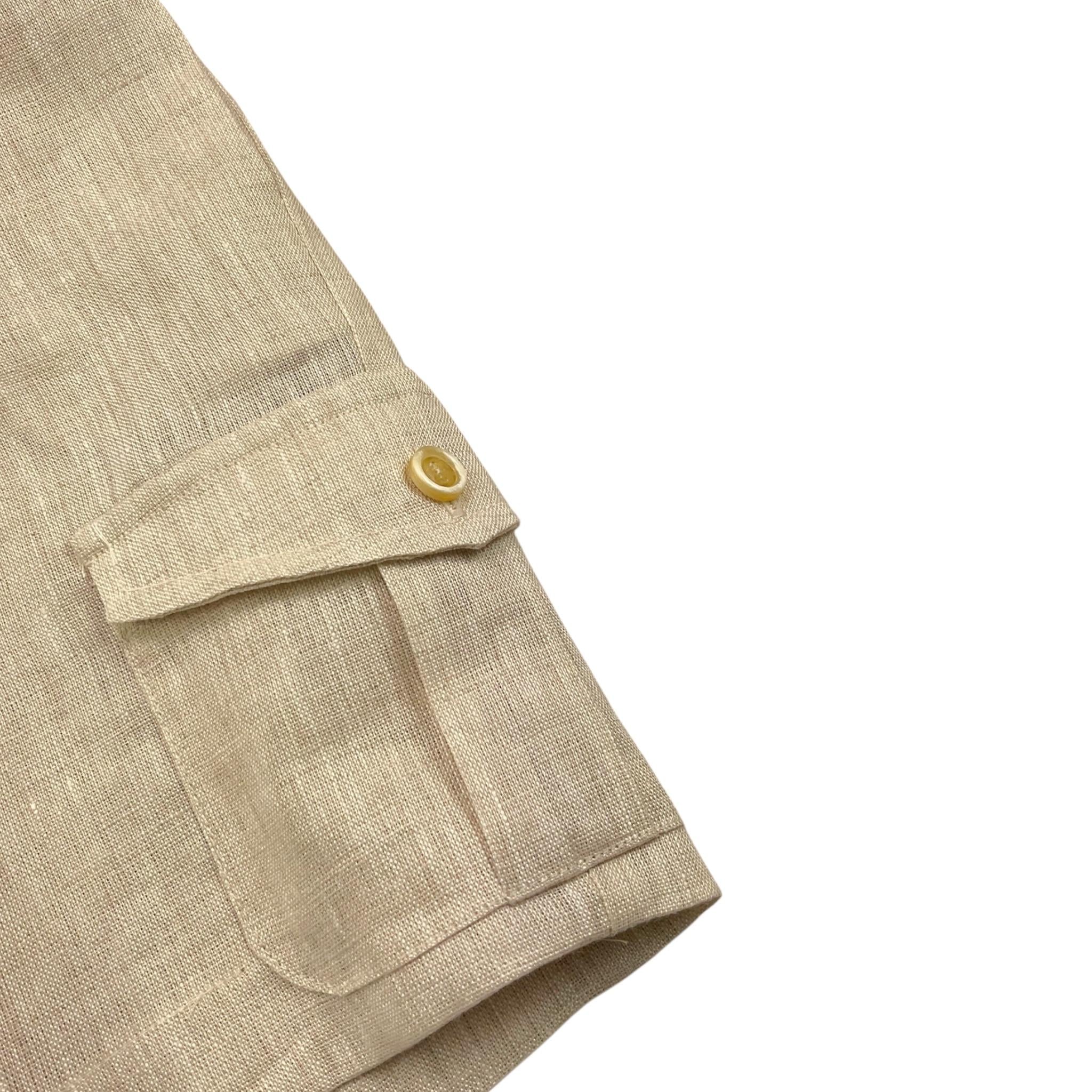 La Stupenderia Bermuda Tinta Unita con Girovita Regolabile per Bambino TCBR67 BEIGE LA STUPENDERIA 