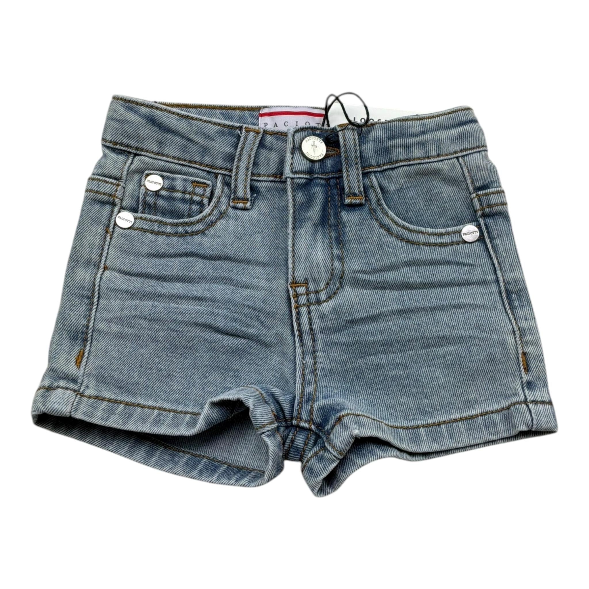 Cesare Paciotti Bermuda In Denim Tinta Unita per Neonato BMP5161BNX AZZURRO CESARE PACIOTTI 