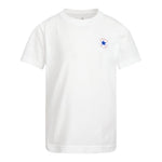 Converse T-Shirt Girocollo tinta unita con Logo Bianco per Bambino 9C9506 BIANCO CONVERSE 
