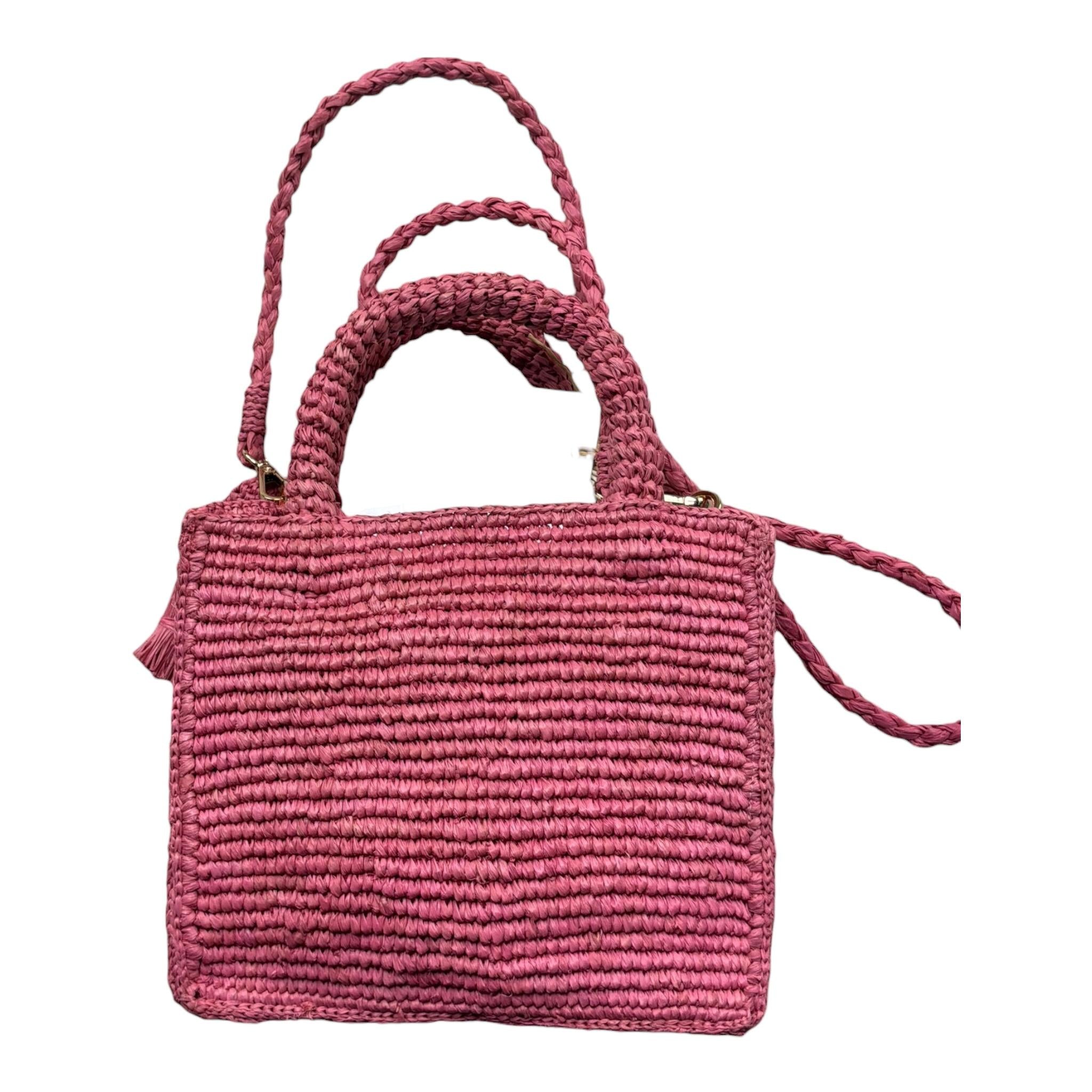 Saint Barth Borsa Tinta Unita con Logo E Tracolla per Bambina 00223L ROSA SAINT BARTH 
