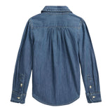 RALPH LAUREN camicia manica lunga in denim tinta unita Blu per Bambina 312698854001 BLU RALPH LAUREN 