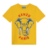 Kenzo T-Shirt Girocollo tinta unita Senape per Bambino K60357 SENAPE KENZO 