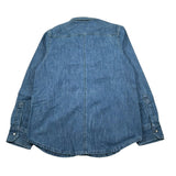 Diesel Camicia Manica Lunga Tinta Unita In Denim per Bambino J00514 BLU DIESEL 