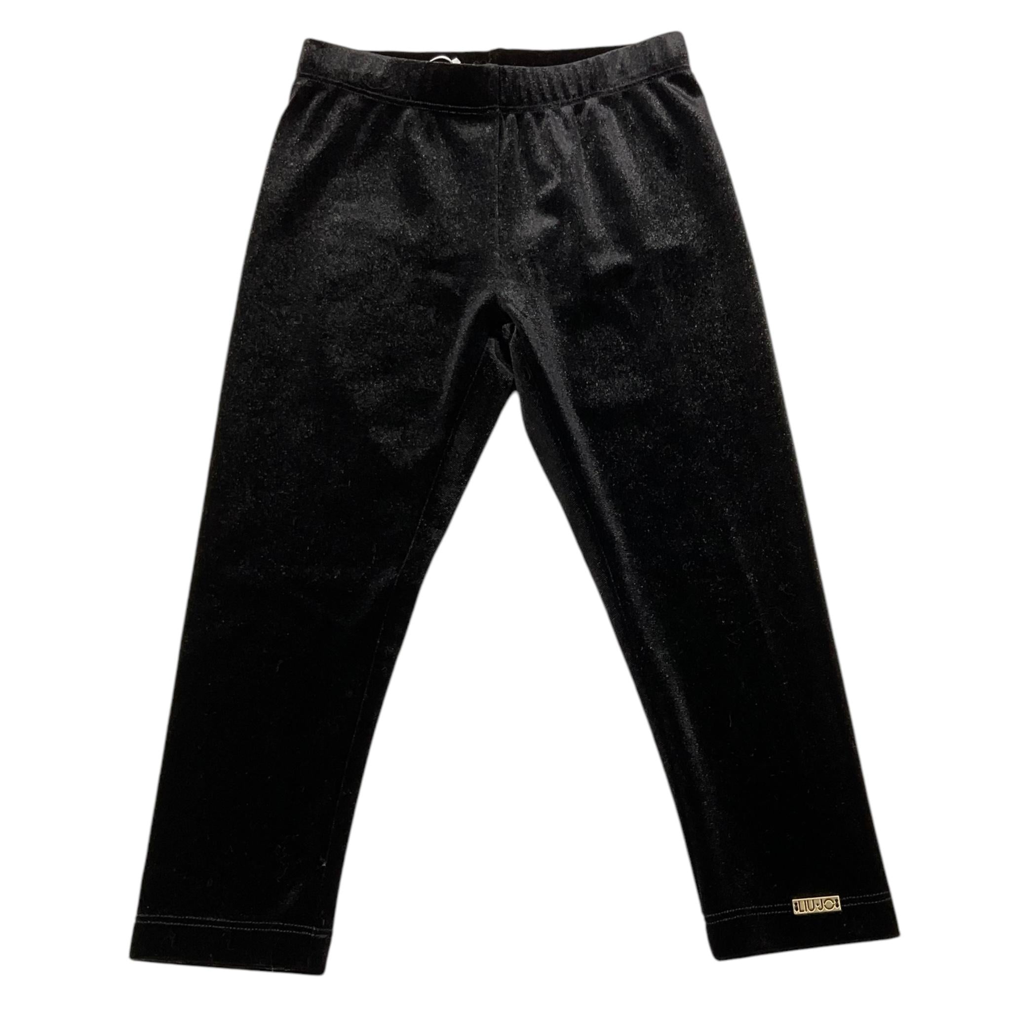 LIU JO leggins tinta unita in velluto Nero per Neonata KFA4136N NERO LIU JO 