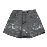Iceberg Short In Denim Tinta Unita con Girovita Regolabile per Bambina SHICE5159 GRIGIO ICEBERG 