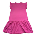 Moschino Abito Tinta Unita Mezza Manica con Stampa per Bambina HDV0HP FUXIA MOSCHINO 