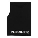 Patrizia Pepe Canotta Tinta Unita con Logo per Bambina 7M0808 NERO PATRIZIA PEPE 