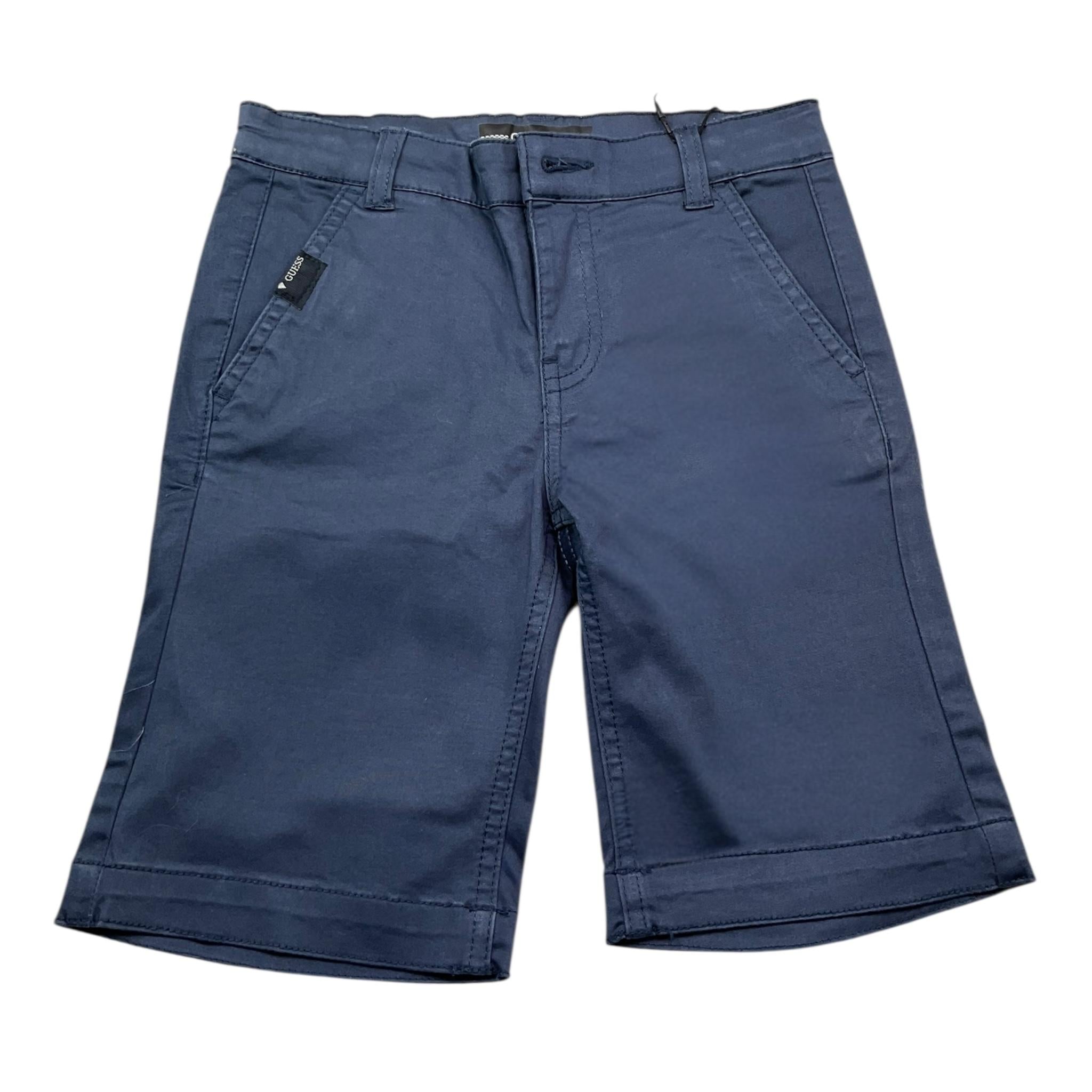 Guess Bermuda Tinta Unita con Girovita Regolabile per Bambino L71D58W7RQ0 BLU GUESS 