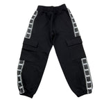 DANIELE ALESSANDRINI pantalone tuta tinta unita con logo Nero per Bambino 1231PF00097 NERO DANIELE ALESSANDRINI 