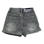 Iceberg Bermuda In Denim Tinta Unita con Logo per Neonato BMICE50108B NERO ICEBERG 