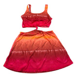 F**K Abito Giromanica Stampa Fantasia per Bambina FJ25G5E04DSX32 ARANCIONE F**K 