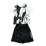 Iceberg Cmpleto 2 Pezzi T-Shirt-Bermuda Bicolore per Neonato CMBICE5101B BIANCO/NERO ICEBERG 