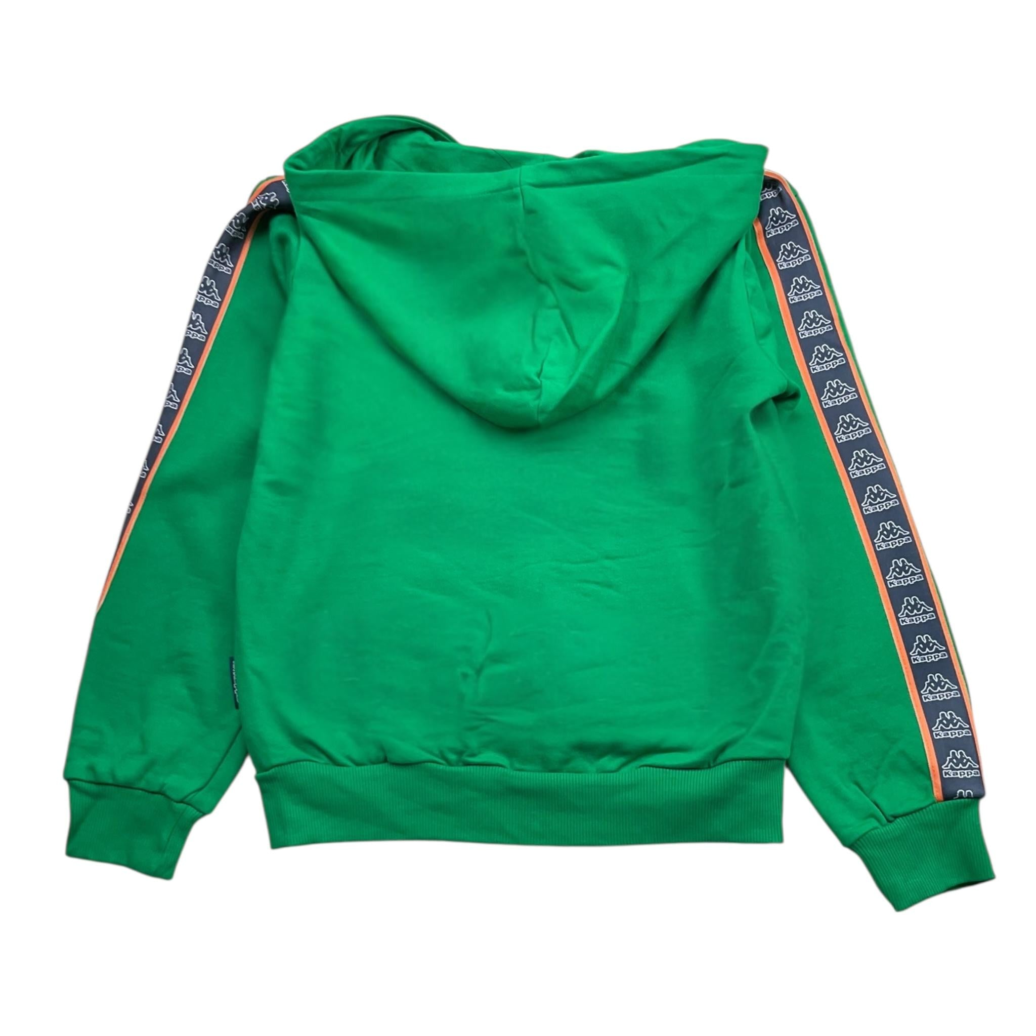 KAPPA felpa tinta unita con zip e cappuccio Verde per Bambino 371X4ZW VERDE KAPPA 