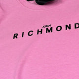 John Richmond Abito Tinta Unita Giromanica con Stampa per Bambina RGP26033VE ROSA JOHN RICHMOND 