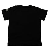 Iceberg T-Shirt Girocollo Tinta Unita con Stampa Nero per Neonato
