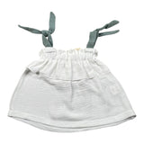 Babyvip Top Tinta Unita con Bretelle per Neonata T1533 BIANCO BABYVIP 