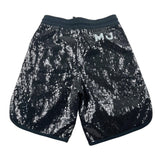 Marc Jacobs Short Tinta Unita Con Elastico E Paillettes Nero Per Bambina