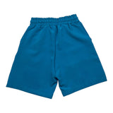 Make Bermuda Tinta Unita Con Elastico In Vita Azzurro Per Bambino