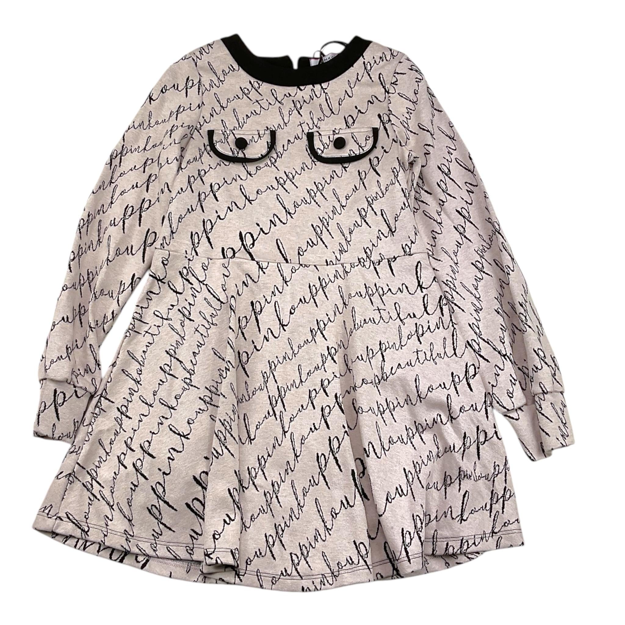 PINKO abito tinta unita logato manica lunga Beige per Bambina F4PIBGDR176 BEIGE PINKO 