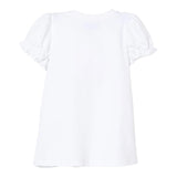 Moschino Abito Mezza Manica Tinta Unita con Stampa per Bambina MDV0CNXJ BIANCO MOSCHINO 