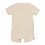 Emporio Armani Completo 2 Pezzi T-Shirt In Filo-Bermuda per Neonato 3DHVJ5 BEIGE EMPORIO ARMANI 