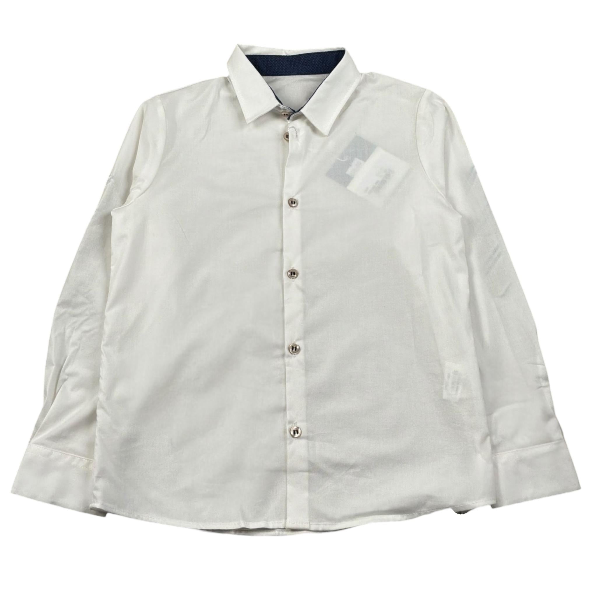 New Gereration Camicia Manica Lunga tinta unita Bianco per Bambino 221152 BIANCO NEW GERERATION 