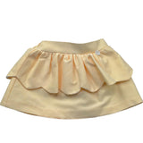 Le Bebe' Gonna Tinta Unita con Rouches per Neonata LBG6402 GIALLO LE BEBE' 